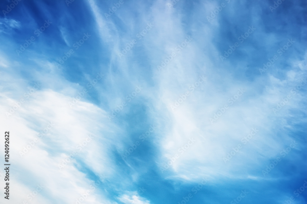 Fototapeta premium blue sky cloud sunset