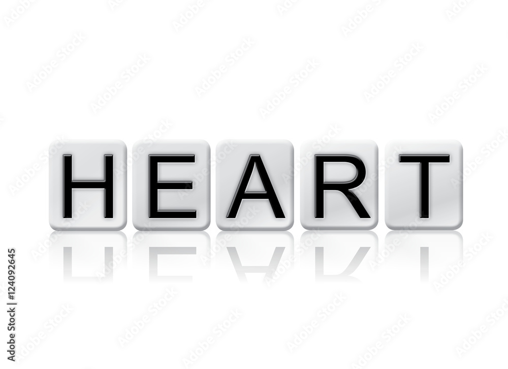 Heart Isolated Tiled Letters Concept and Theme Heart Isolated Tiled Letters Concept and Theme