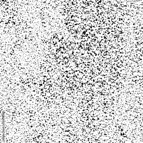 Black and white retro grunge vector texture with halftone effect