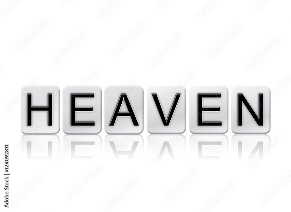 Heaven Isolated Tiled Letters Concept and Theme Heaven Isolated Tiled Letters Concept and Theme