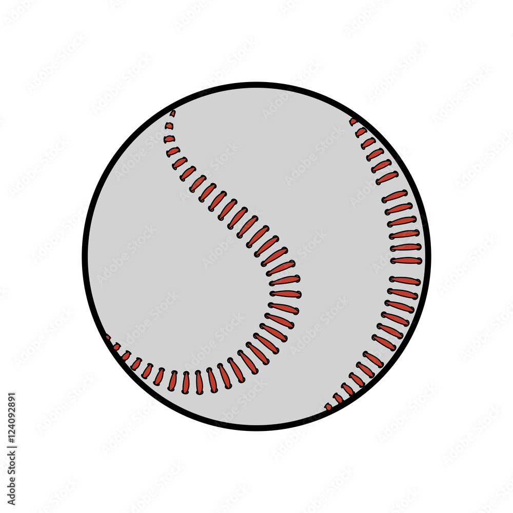 baseball ball equipment isolated icon vector illustration design baseball ball equipment isolated icon vector illustration design