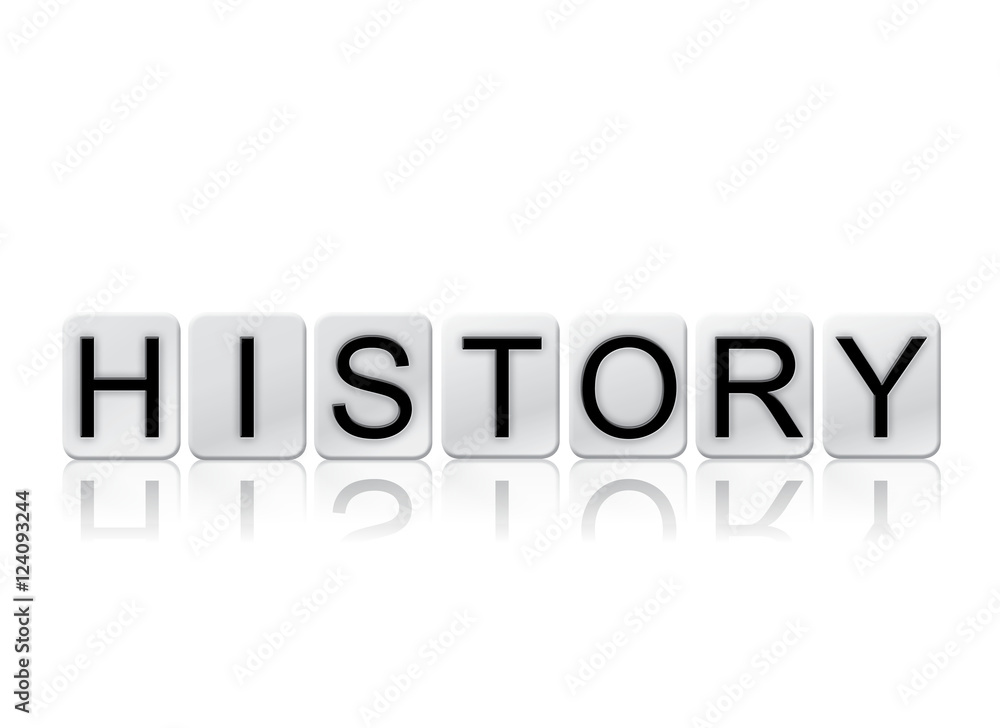 History Isolated Tiled Letters Concept and Theme History Isolated Tiled Letters Concept and Theme