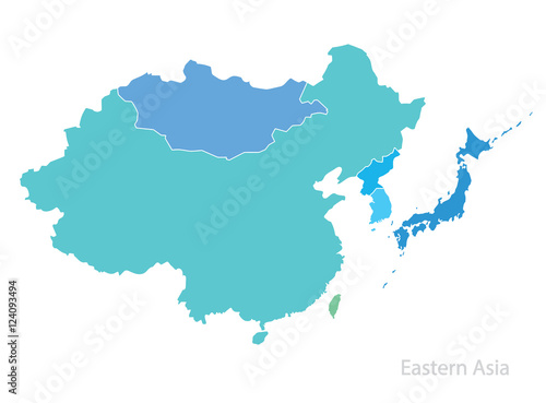 Map of Eastern Asia.