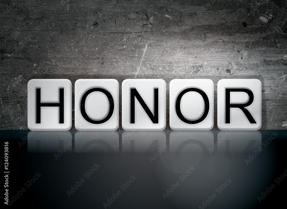 Honor Tiled Letters Concept and Theme