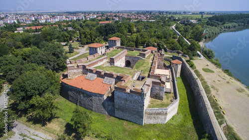 Aerial view of Baba Vida fortress, Vidin, Bulgaria photo