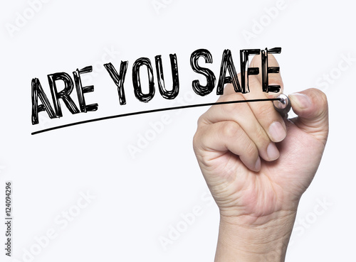 are you safe written by hand