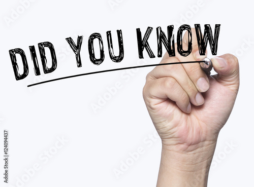 did you know written by hand