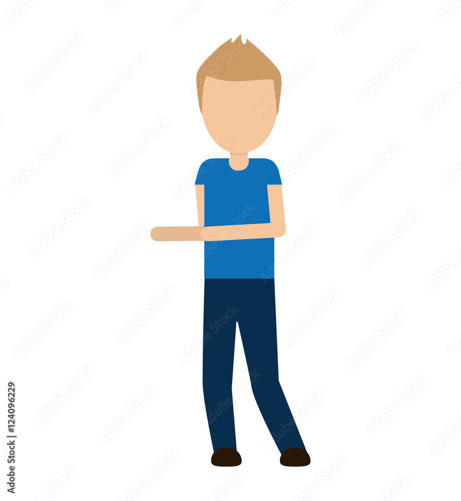 man human avatar isolated icon vector illustration design