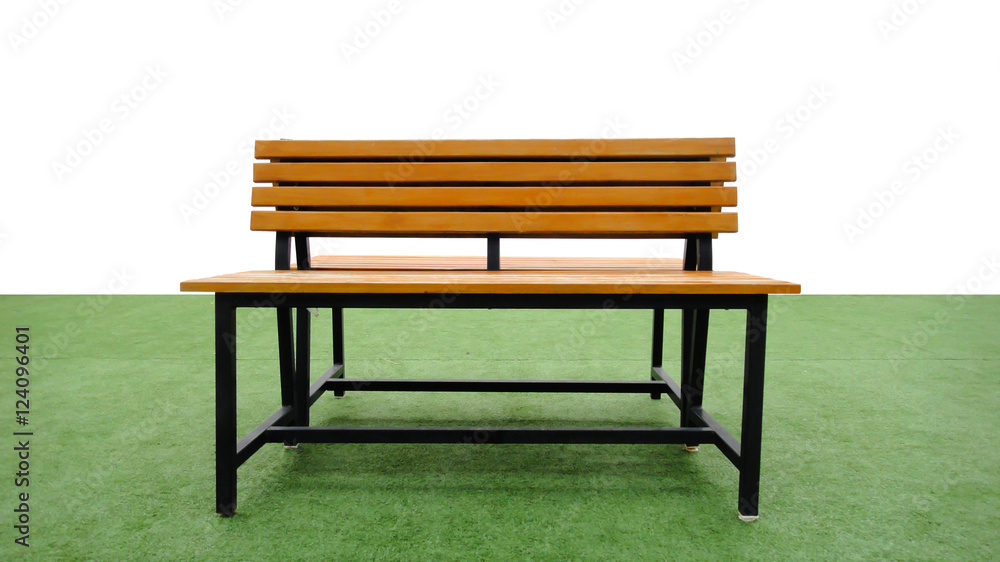 bench on grass bench on grass