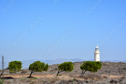 Obraz na płótnie Lighthouse in historic Paphos, Cyprus w salonie