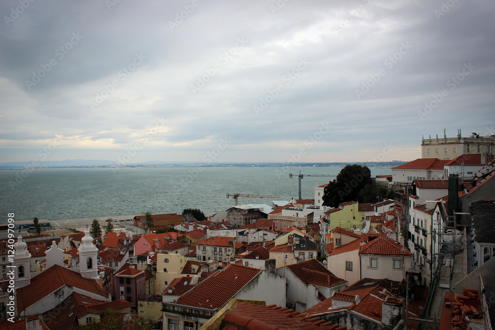 Panorama of Lisbon and Tejo River, Portugal