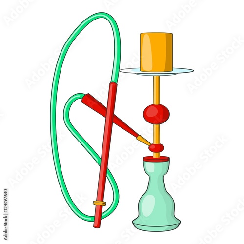 Hookah icon. Cartoon illustration of hookah vector icon for web design