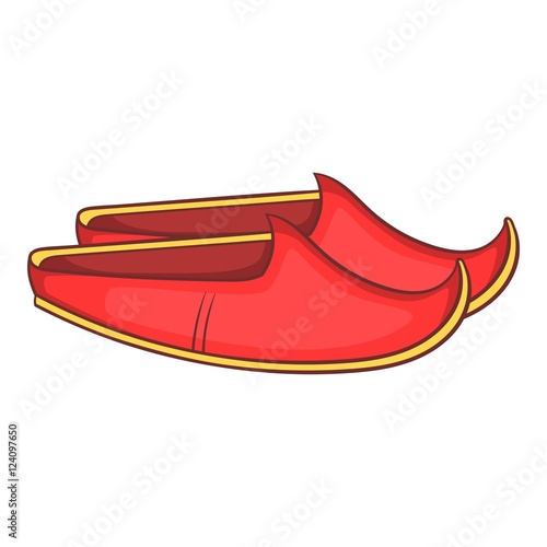 Turkish shoes icon. Cartoon illustration of shoes vector icon for web design