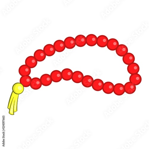 Beads icon. Cartoon illustration of beads vector icon for web design