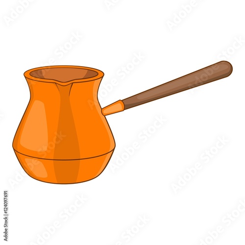 Cezve icon. Cartoon illustration of cezve vector icon for web design