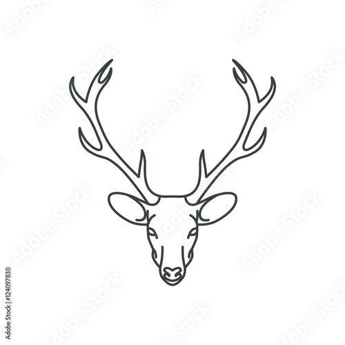 Head of deer vector