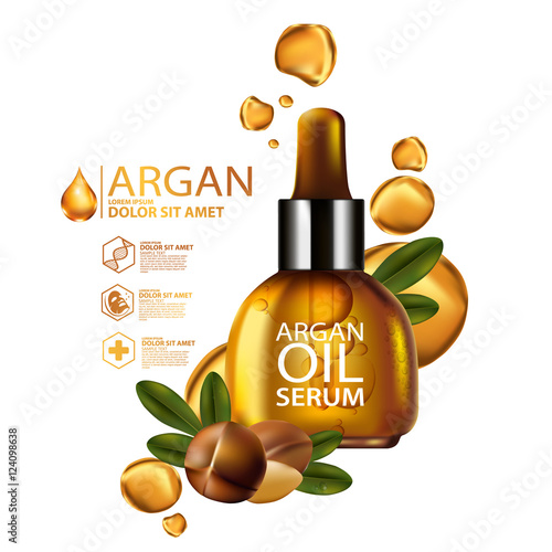 argan oil Serum Skin Care Cosmetic.