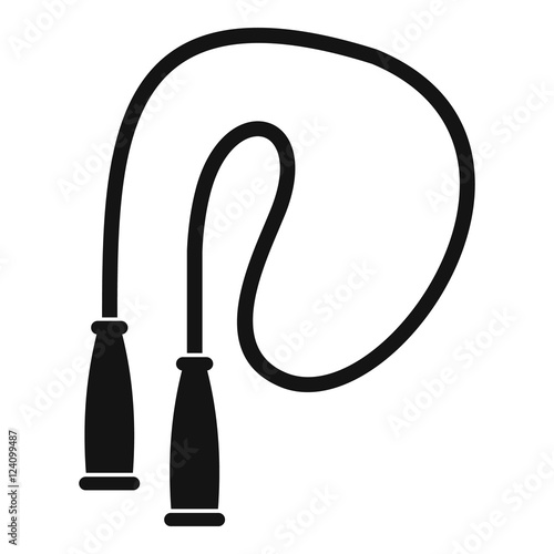 Skipping rope icon. Simple illustration of skipping rope vector icon for web