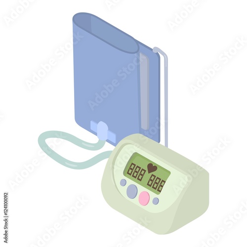 Tonometer icon. Isometric 3d illustration of tonometer vector icon for web