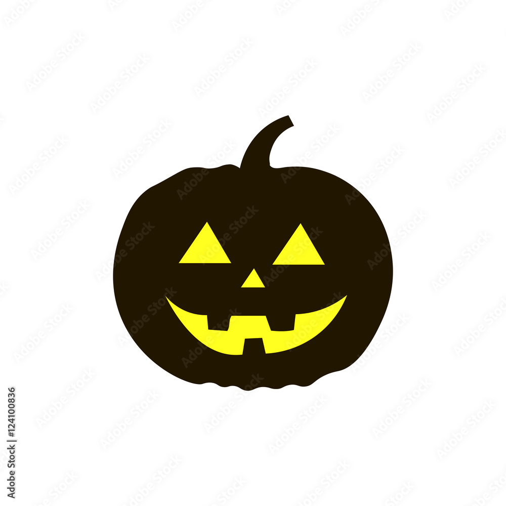 Halloween pumpkin icon vector Halloween pumpkin icon vector