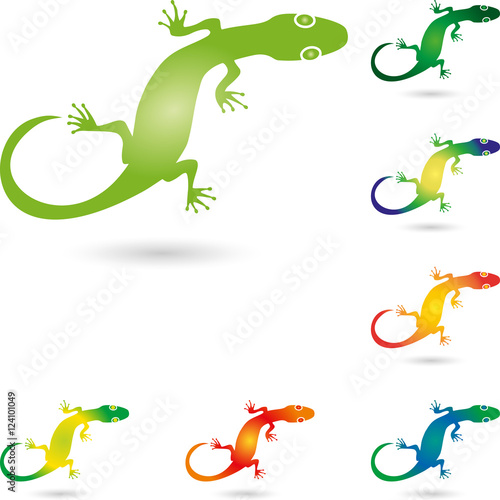 Echse  Salamander  Gecko  Tier  Logo