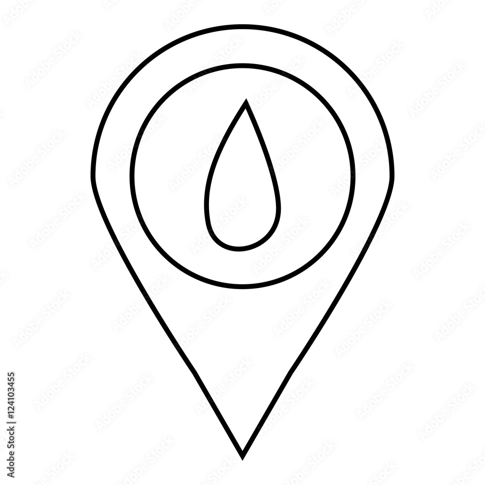 Drop oil icon. Outline illustration of drop oil vector icon for web Drop oil icon. Outline illustration of drop oil vector icon for web
