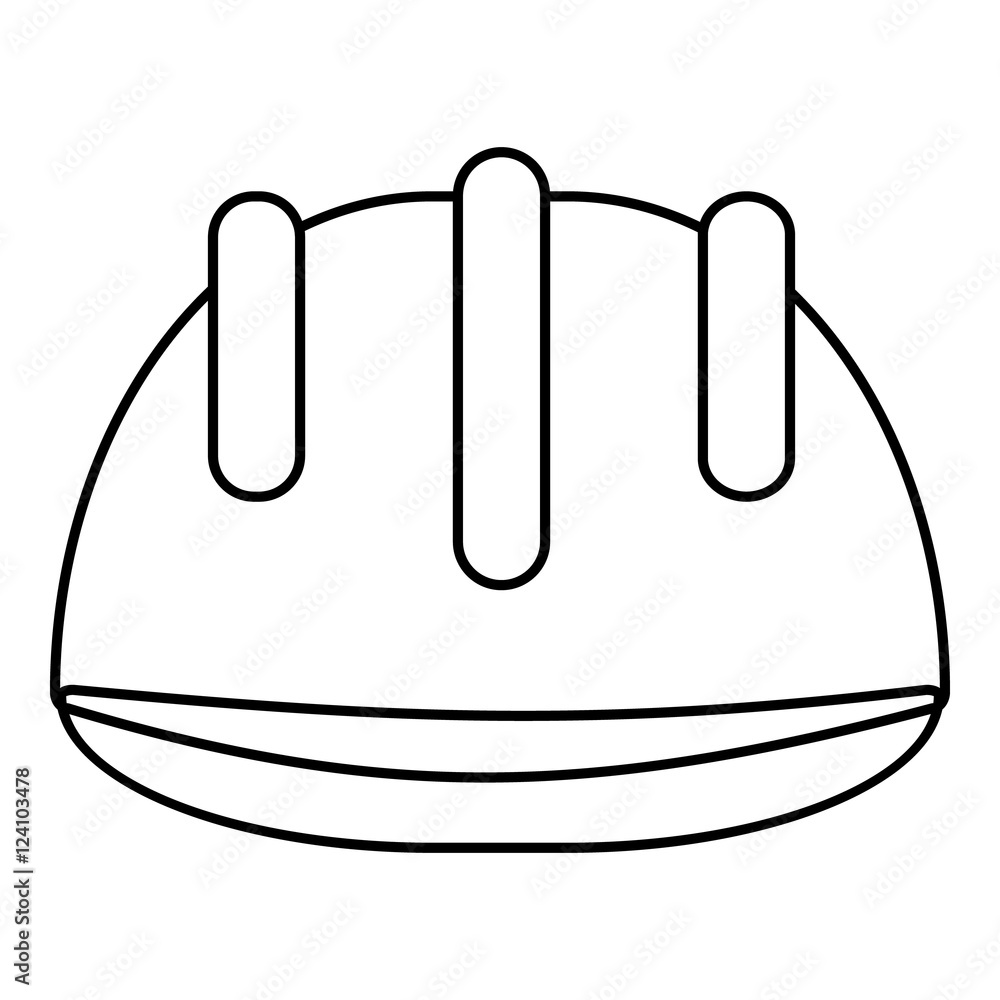 Helmet oilman icon. Outline illustration of helmet oilman vector icon for web Helmet oilman icon. Outline illustration of helmet oilman vector icon for web