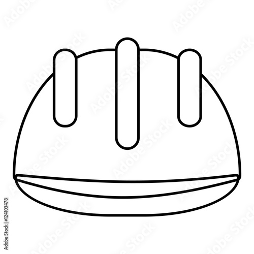 Helmet oilman icon. Outline illustration of helmet oilman vector icon for web