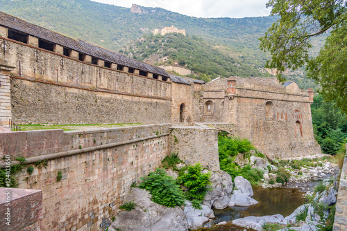 Wall of Villefranche de Conflent - France photo