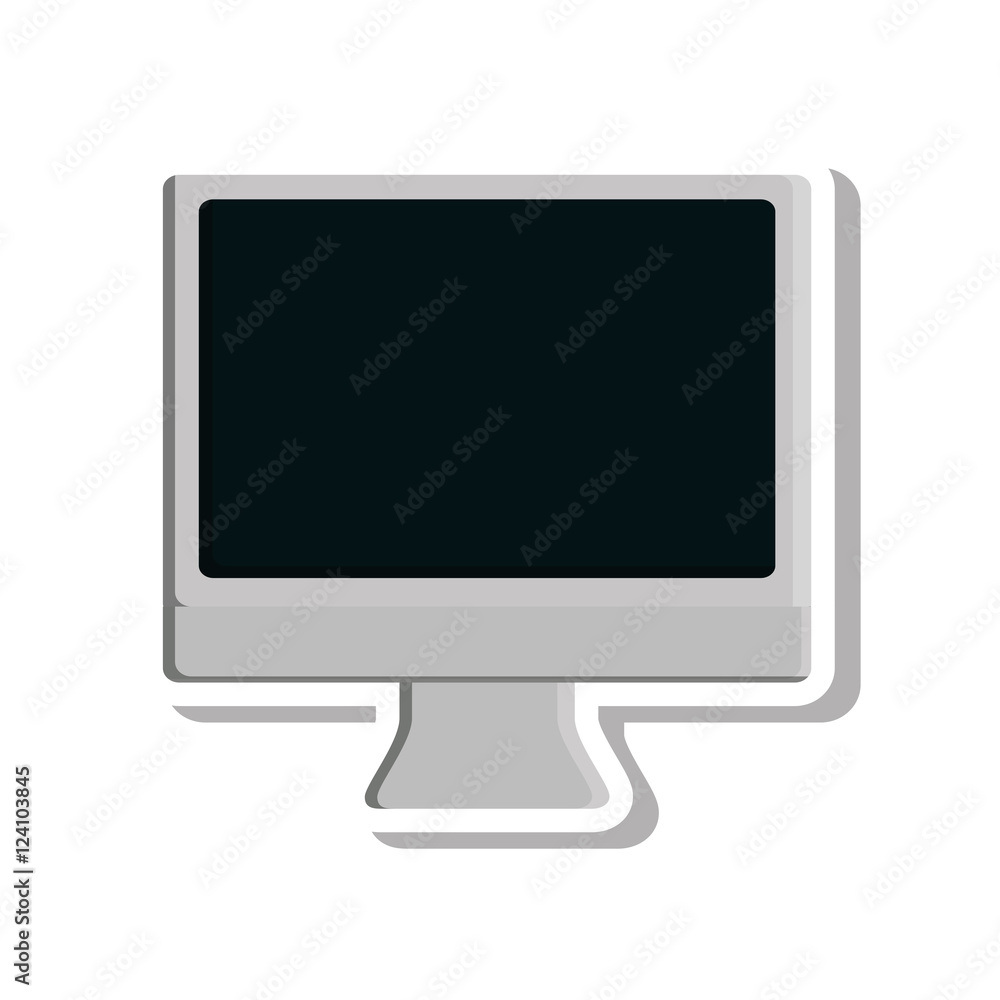 monitor computer isolated icon vector illustration design monitor computer isolated icon vector illustration design
