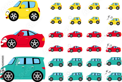 デフォルメされたクルマ