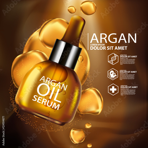argan oil Serum Skin Care Cosmetic.