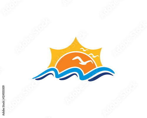 New Sun Logo   wave Logo Icon