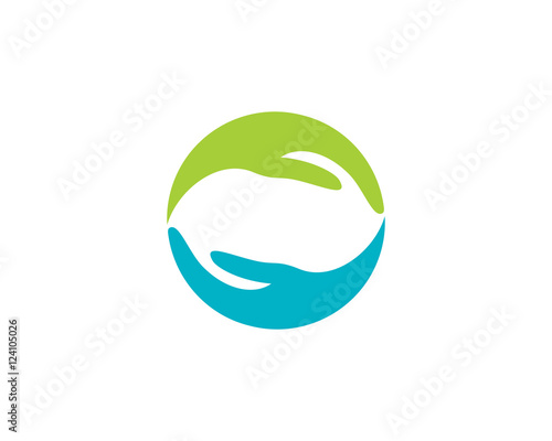 Circle two hand logo