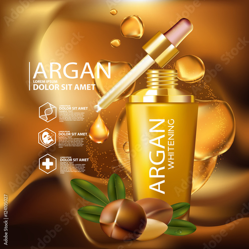 argan oil Serum Skin Care Cosmetic.