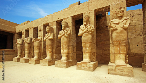Anscient Temple of Karnak in Luxor - Ruined Thebes Egypt