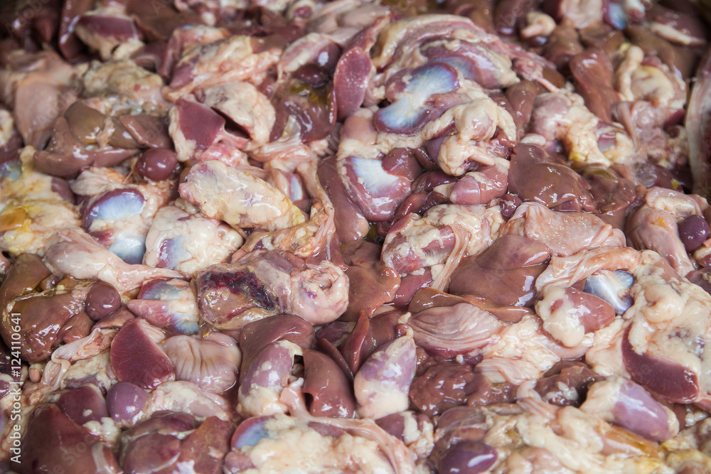 Raw chicken drumstsicks in the market Thailand Raw chicken drumstsicks in the market Thailand
