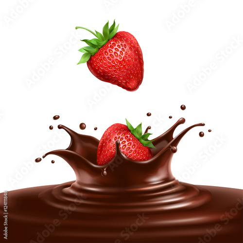 Strawberries dipped in chocolate