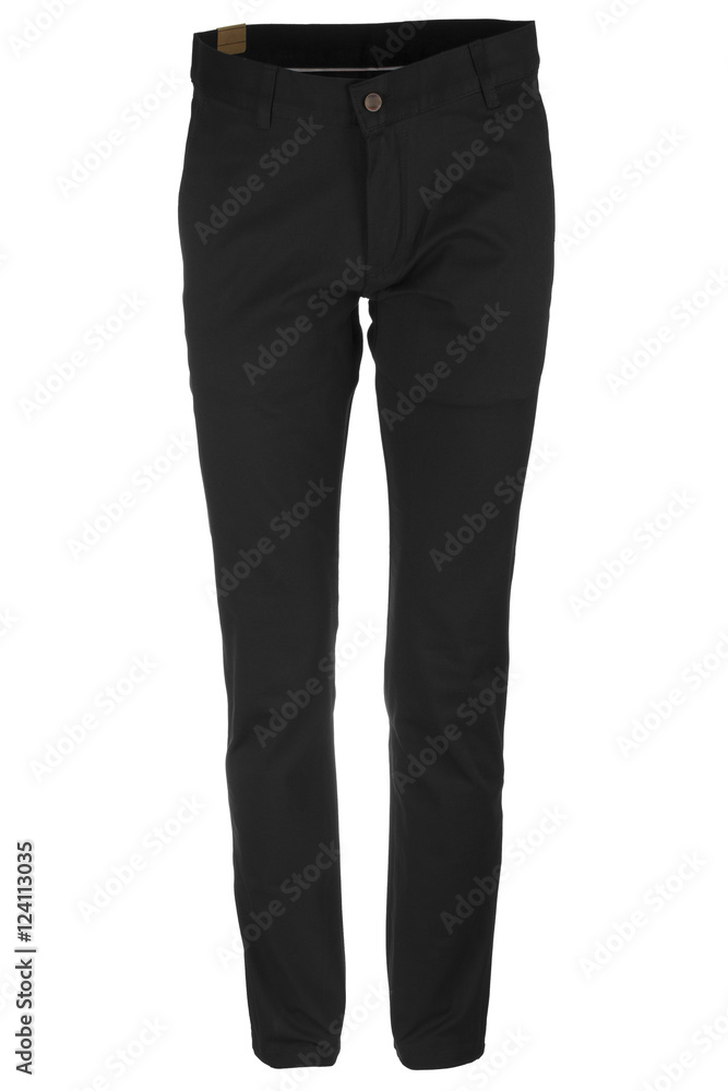 Pants isolated on white, ghost fashion style of photography