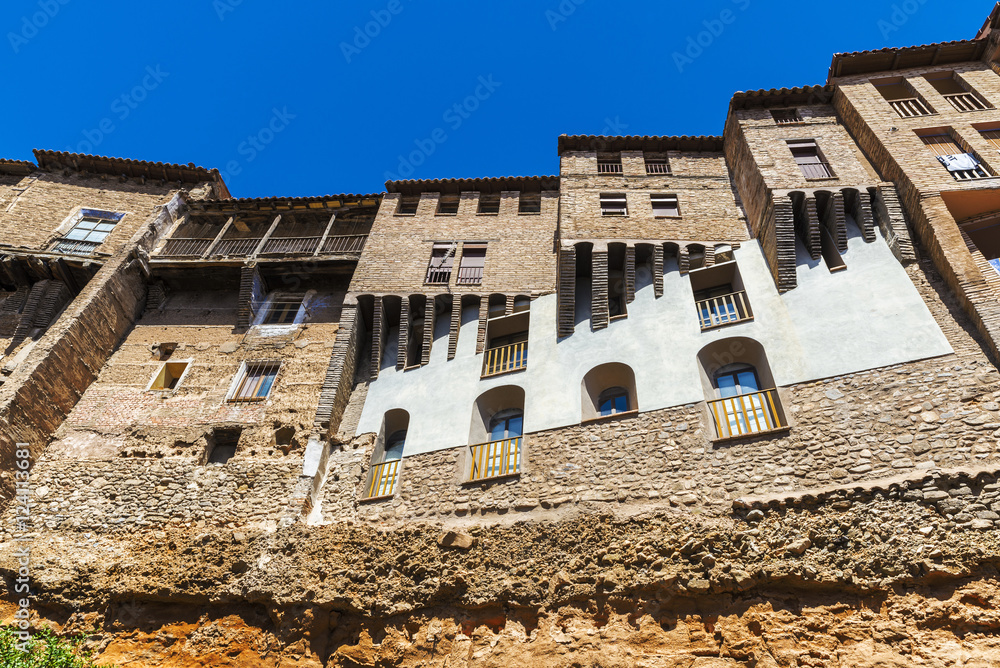 Hanging houses in Tarazona de Aragon, Saragossa, Spain