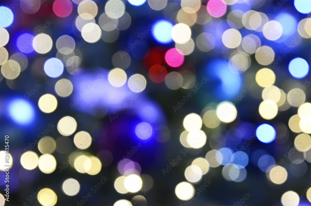 Fototapeta premium Abstract circular bokeh background