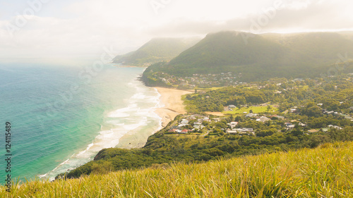 Blick vom Bald Hill auf Stanwell Park in New South Wales, Australien