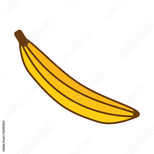 banana tropical fruit icon vector illustration design