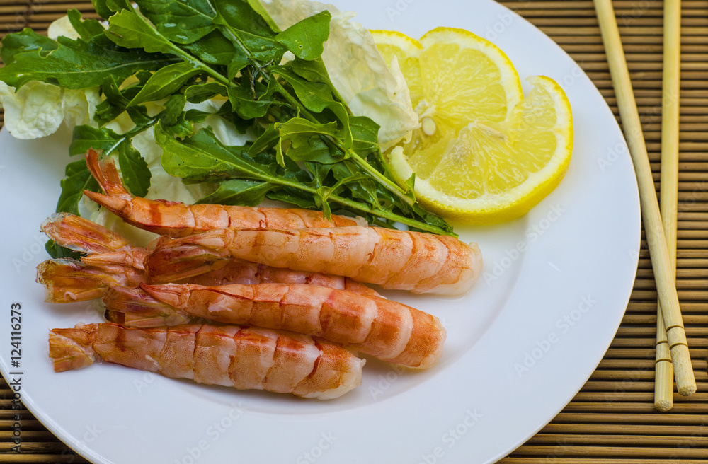 shrimp on a plate shrimp on a plate