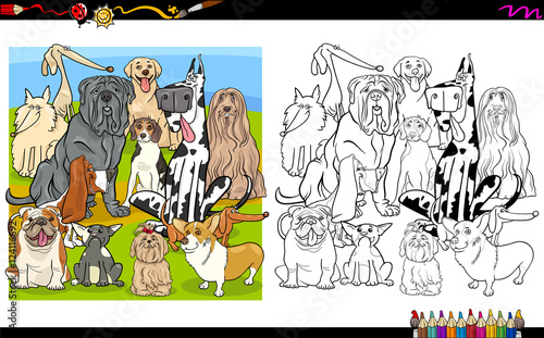 dog breeds coloring page