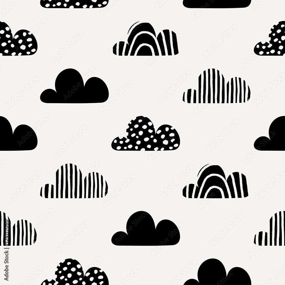 Seamless Clouds Pattern Seamless Clouds Pattern