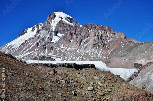 Gergeti and Kazbek photo