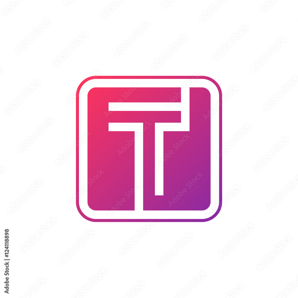 Letter T logo,Rounded rectangle shape symbol,Digital,Technology,Media Letter T logo,Rounded rectangle shape symbol,Digital,Technology,Media