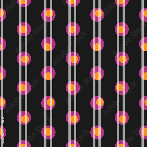 Patrón abstracto con formas geométricas. Fondo de círculos y líneas