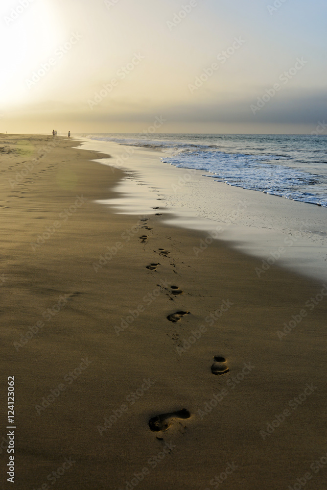sunrise at beach of maspalomas, gran canaria sunrise at beach of maspalomas, gran canaria